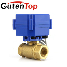 Guetn top 24V/230V 2-way motorized water flow control shut-off actuator ball valve